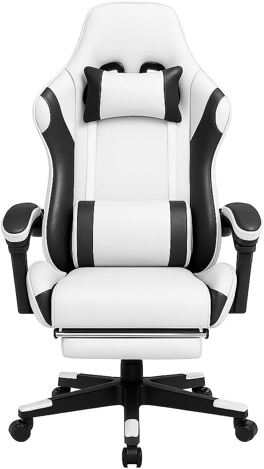 KARNAK Ergonomic Gamer Chair | High Back Gaming Chair with Retractable Footrest | Reclining Back, Adjustable Height, Neck & Lumbar Support | Office & Gaming Use (Red & Black) - Image 11