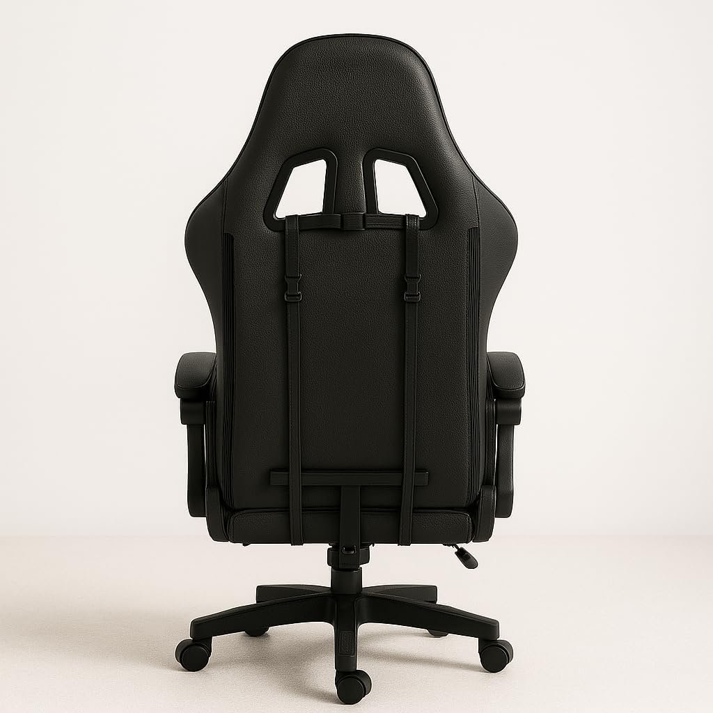 KARNAK Ergonomic Gamer Chair | High Back Gaming Chair with Retractable Footrest | Reclining Back, Adjustable Height, Neck & Lumbar Support | Office & Gaming Use (Red & Black) - Image 18