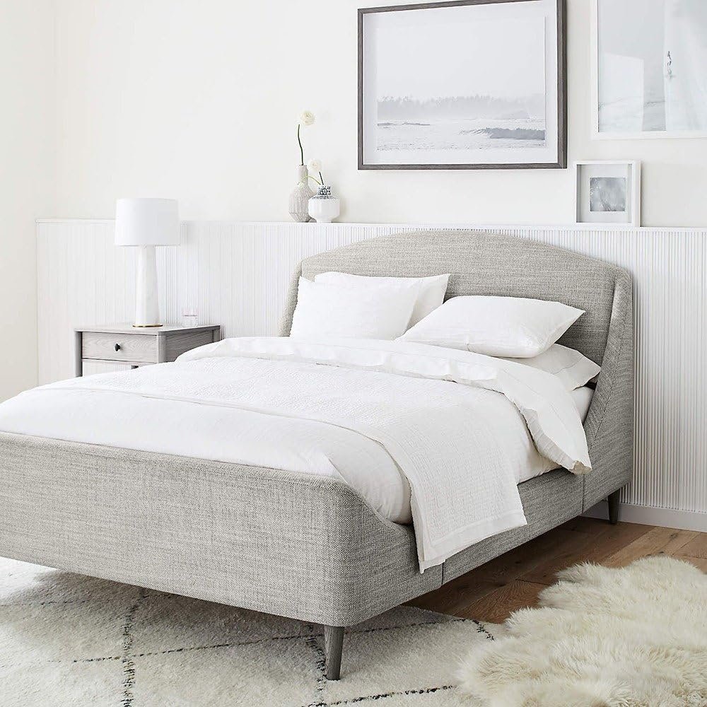 Aura Mist Upholstered Bed - Customizable Design for UAE Bedrooms