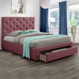 Parker Storage Bed â€“ Pink - Customizable Design for UAE Bedrooms