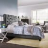 Tufted Roll-Top Bed - Customizable Design for UAE Bedrooms