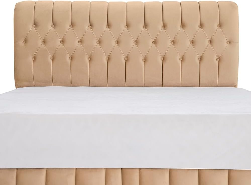 Cyra Button Tufted Bed - Customizable Design for UAE Bedrooms - Image 3