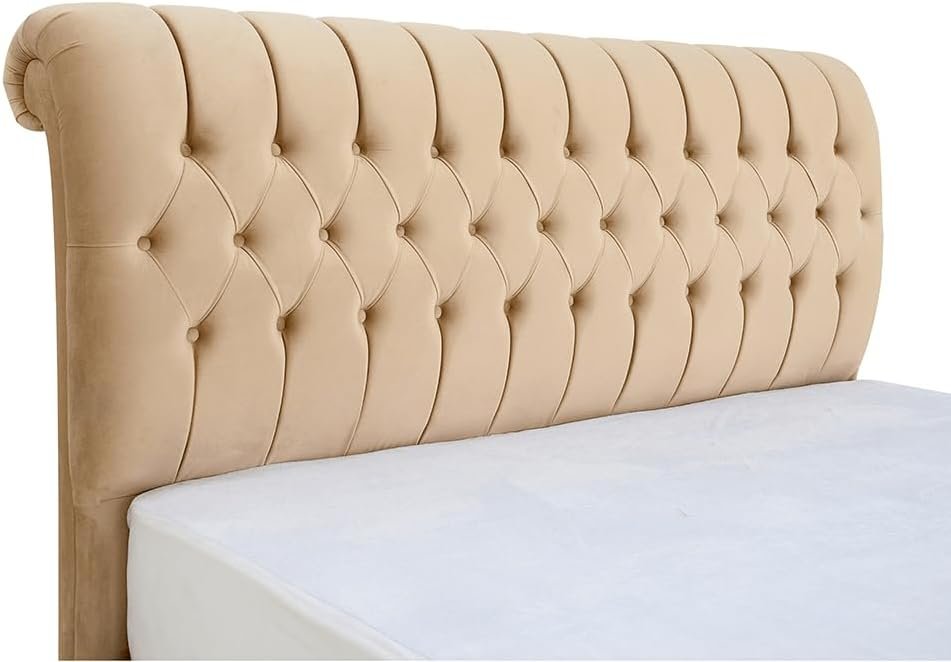 Cyra Button Tufted Bed - Customizable Design for UAE Bedrooms - Image 4