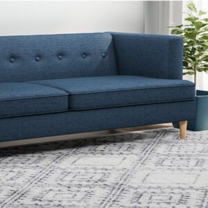 Mid Century 2-Seater Modern Couch - Custom Upholstered Sofa for Living Room, Elegant Design with Premium Comfort