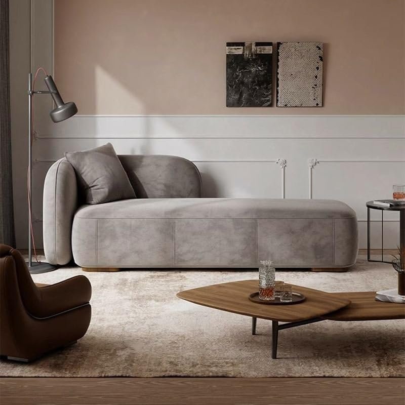 Auburn Cushioned Chaise Lounge - Elegant Upholstered Chaise Lounge Chair, Custom Design for Living or Bedroom