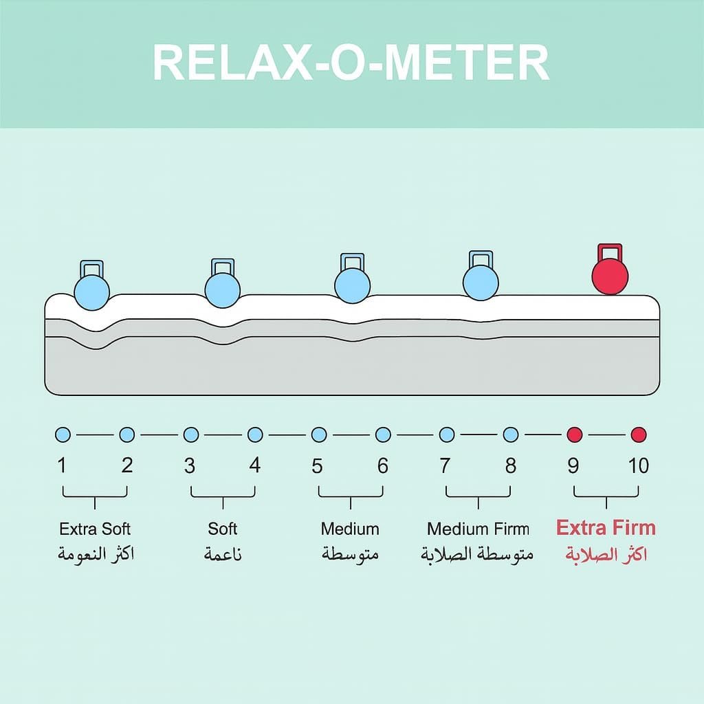 KUSTOMDECO Orthomedical Premium Mattress – Extra Firm Medical-Grade Foam for Superior Back Support | Pressure Relief, Motion Isolation, 2-Year Warranty for 25cm Thick Size Queen - 150 x 200 cm - Image 5