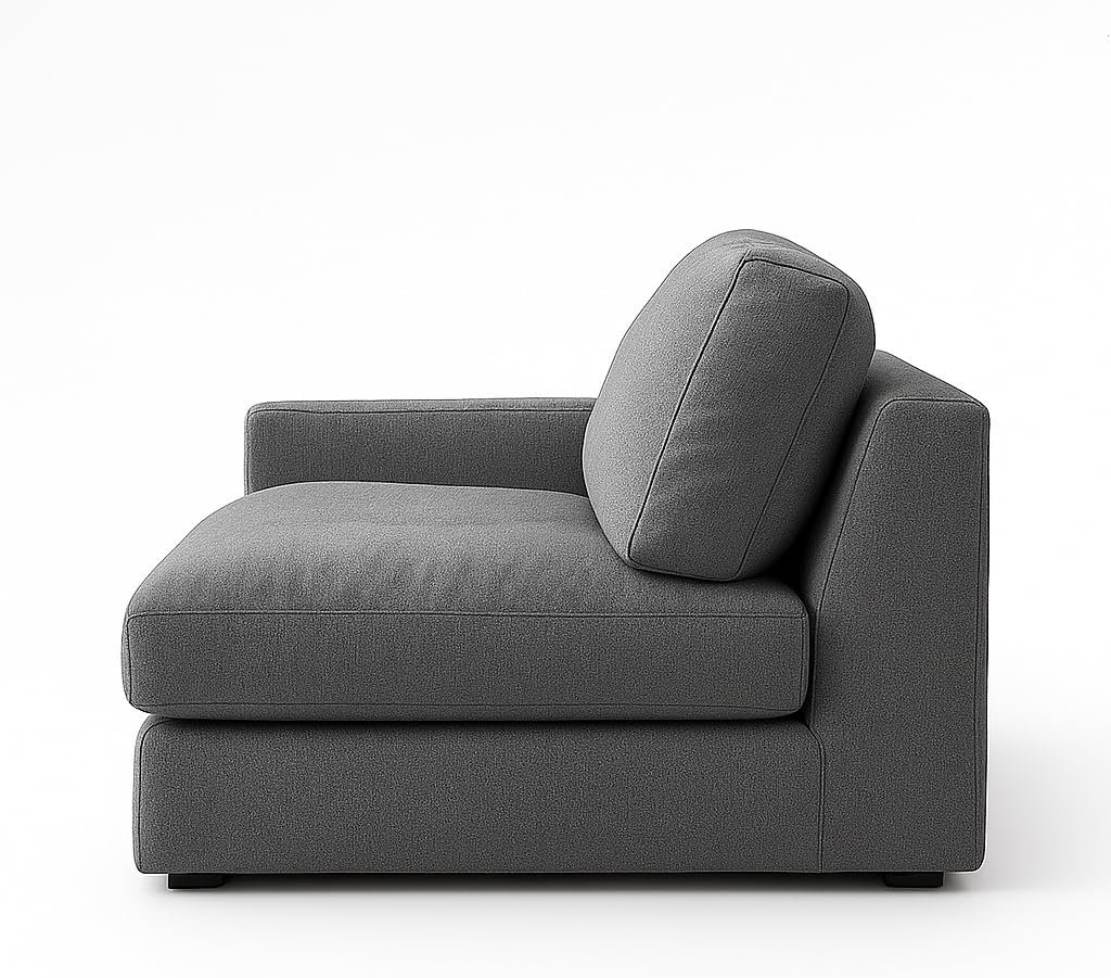 KUSTOMDECO Plain Corner Sofa L Shape | Linen Sectional Sofa for Living Room, Modern Upholstered Couch | Space-Saving Design | Left or Right Facing (Dark Beige) - Image 48