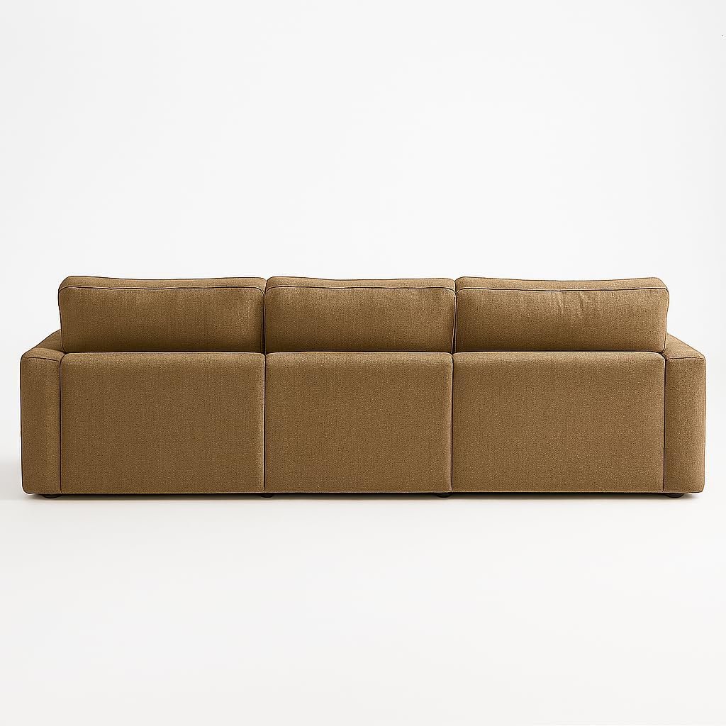 KUSTOMDECO Plain Corner Sofa L Shape | Linen Sectional Sofa for Living Room, Modern Upholstered Couch | Space-Saving Design | Left or Right Facing (Light Grey) - Image 39