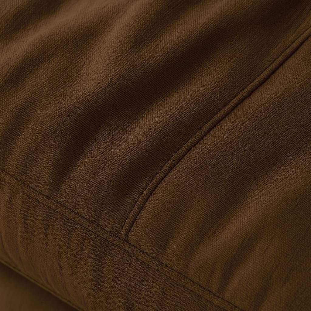 KUSTOMDECO Plain Corner Sofa L Shape | Linen Sectional Sofa for Living Room, Modern Upholstered Couch | Space-Saving Design | Left or Right Facing (Light Grey) - Image 43