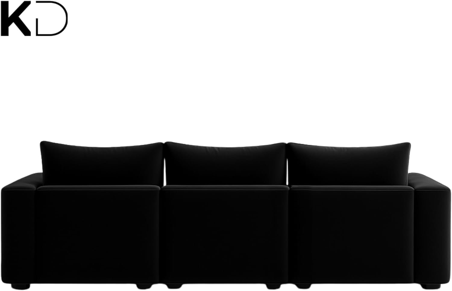 KUSTOMDECO 3 Seater L-Shaped Sectional Sofa with Cushions | Comfortable Living Room Furniture | Balcony furniture Sofa with Pillows | Modern Design (Powder Blue) - Image 33