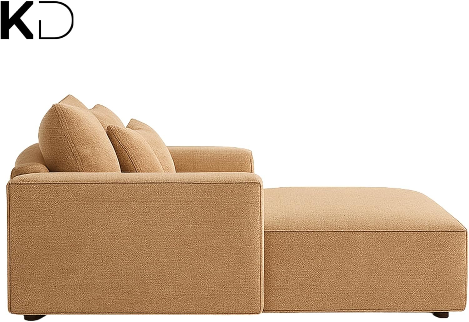 KUSTOMDECO 3 Seater L-Shaped Sectional Sofa with Cushions | Comfortable Living Room Furniture | Balcony furniture Sofa with Pillows | Modern Design (Powder Blue) - Image 38