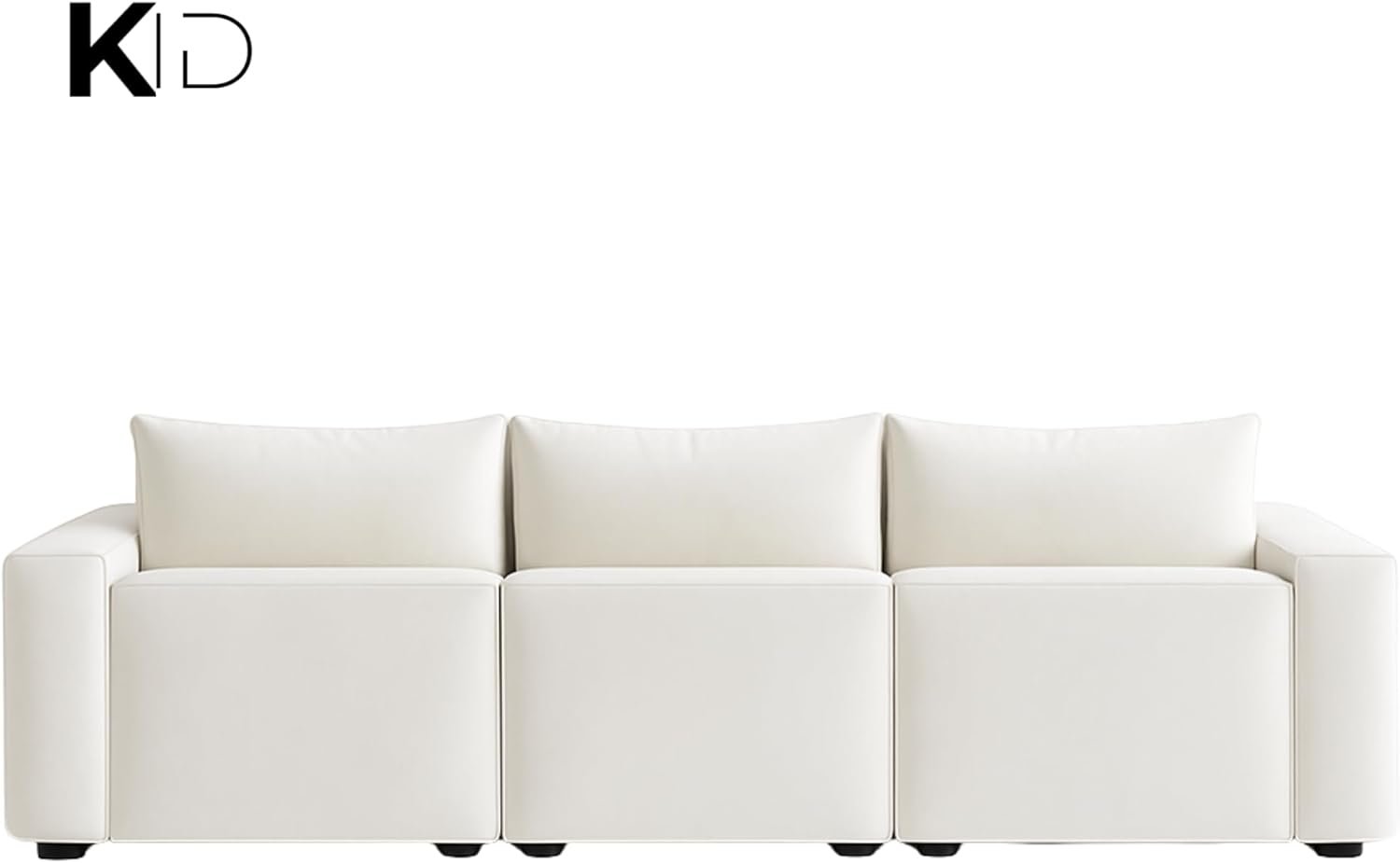 KUSTOMDECO 3 Seater L-Shaped Sectional Sofa with Cushions | Comfortable Living Room Furniture | Balcony furniture Sofa with Pillows | Modern Design (Taupe Gray) - Image 20