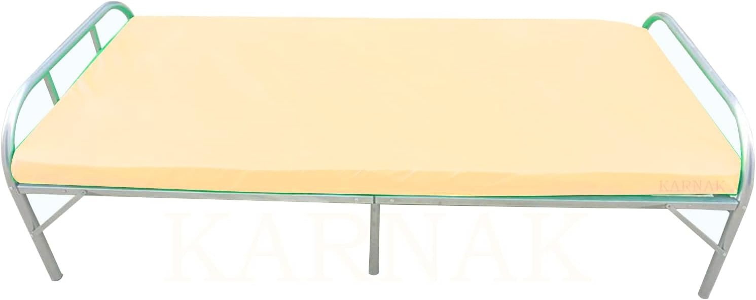 Karnak Folding Bed with Portable Folding Single Foam Mattress Size 180x90 Steel Frame Size 90x190 Centimeters Silver Model – KF180 - Image 2