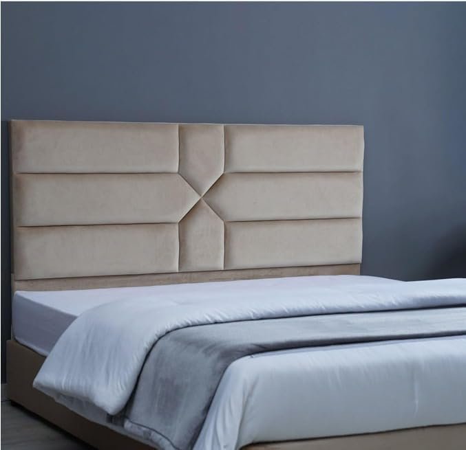 Luxury Luxe Premium Upholstered Velvet Bed Frame - Modern Queen, king and Super King-Sized Wooden Bed with Sturdy Structure, Comfortable Design (Dark Grey, 160 x 200 cm (Without Mattress)) - Image 6