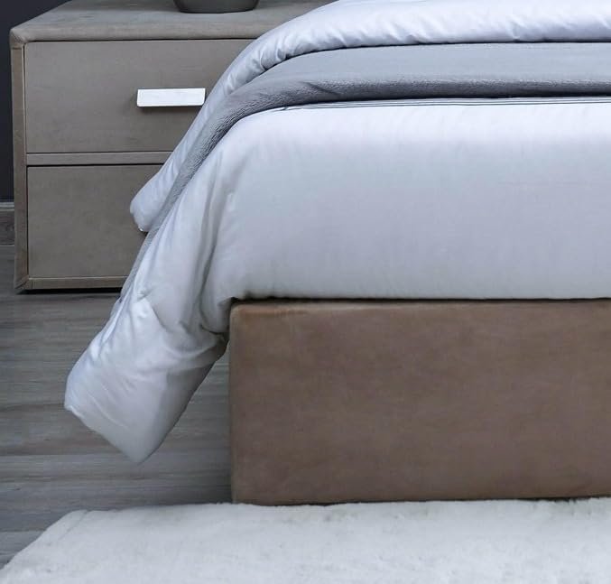 Luxury Luxe Premium Upholstered Velvet Bed Frame - Modern Queen, king and Super King-Sized Wooden Bed with Sturdy Structure, Comfortable Design (Dark Grey, 160 x 200 cm (Without Mattress)) - Image 9