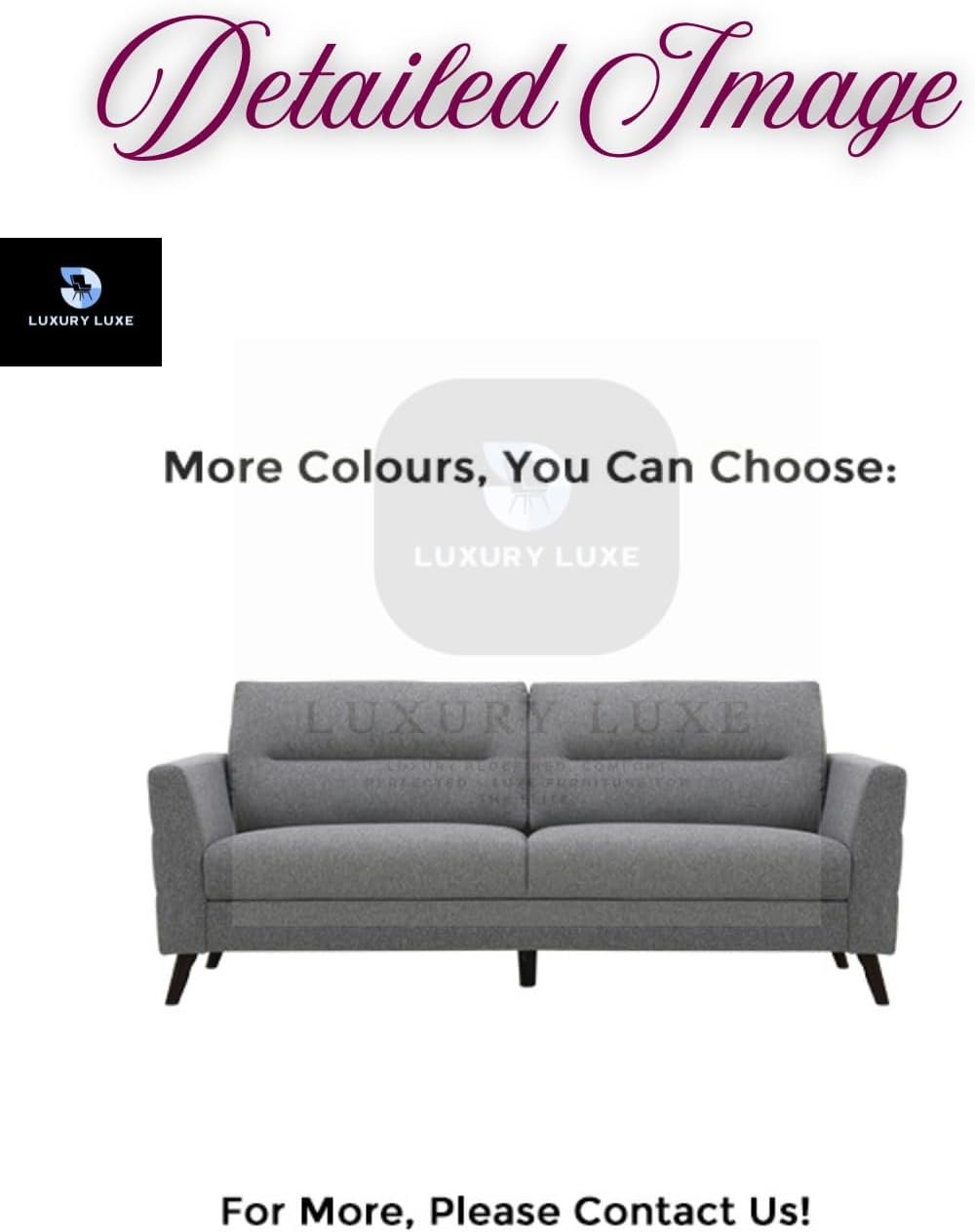 LUXURY LUXE Nordic Harmony 1-2-3 Seater Fabric Sofa Set – Scandinavian Minimalist, Modular & Plush Foam for Living Rooms, Apartments, Offices (Single Seater: 120 cm) - Image 7