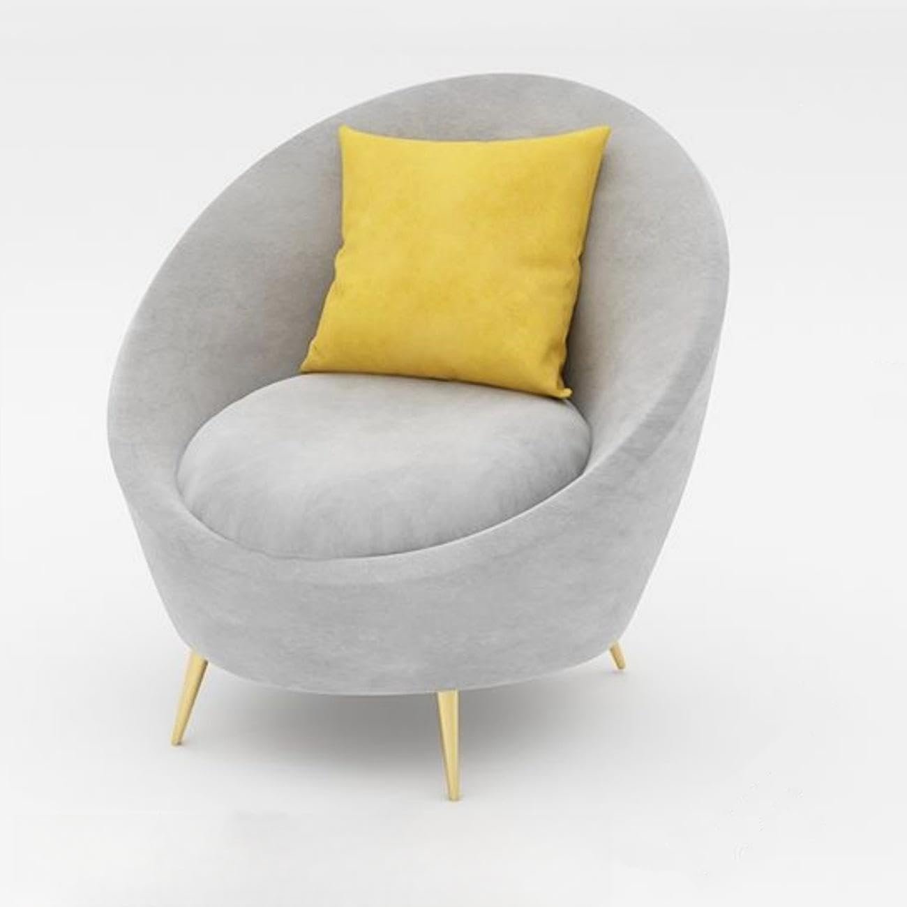 Luxury Luxe Dutch Velvet Arc Sofa Set: Grey Pink Modular Sectional With Curved Stool for Living Room & Office (Grey, Three-seaters 185cm) - Image 7