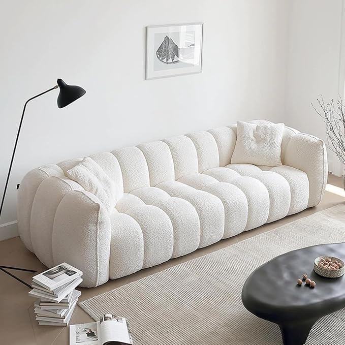 Luxury Luxe Modular Sofa Set - Configurable 1/2/3/4-Seater, Plush Fleece Fabric, Solid Wood Frame, No Assembly - Modern Living Room Sectional (Three Seater: 253cm (in Two Parts)) - Image 3