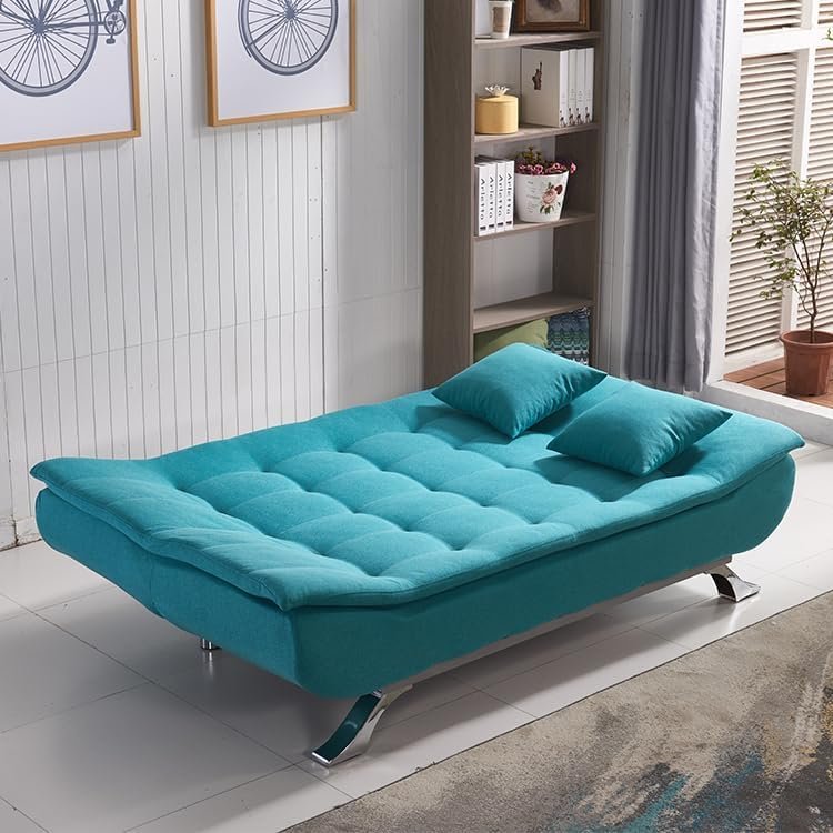 Luxury Luxe Beige Fabric Multifunction Folding Foam Sofa Bed – 3-Seater, Convertible, No Assembly Required, Modern Design, Comfortable Sofa Bed for Living Room (Light Grey) - Image 3