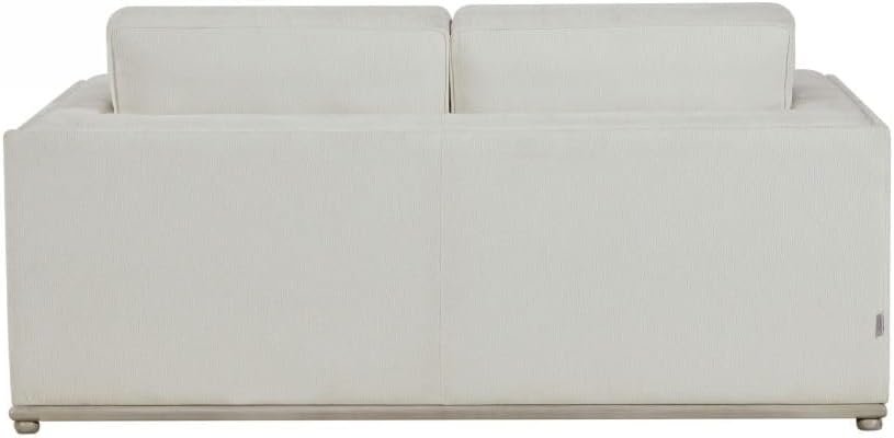 LUXURY LUXE Hades 2-Seater Milky White Fabric Sofa – Modern, Compact & Plush for Stylish Living Rooms & Small Spaces - Image 4