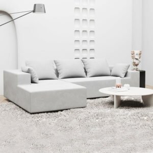 Karnak Annalisa 3 Seater Sofa Couch Modern Design Design Sofa Couch For Living Room Color (Grey)