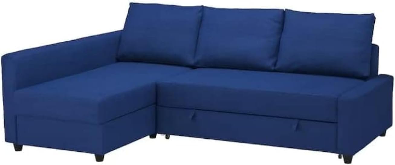 Karnak Convertible Sofa Couch Cum Bed L-Shape Corner Sofa Couch Plus Diwan Bed with Storage Box & Cushion for Living Room, Home, Office, Apartment, Studio Room Size 215x150x75 Centimeters