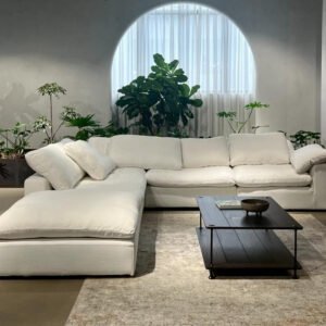 Karnak Cloud 4 Seater Luxury Modern Design Design Sectional Sofa Couch For Living Room Furniture (3 X 3)
