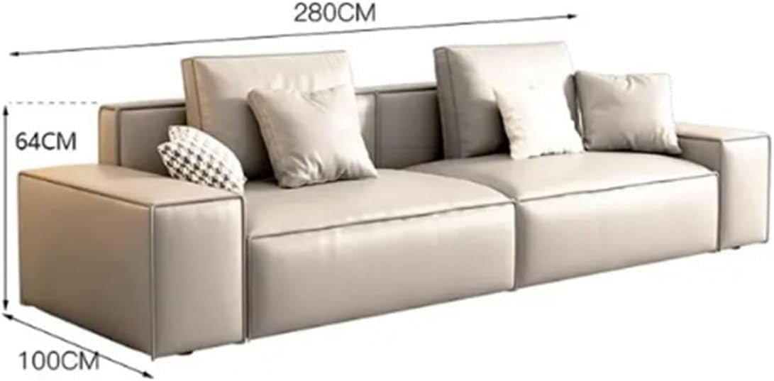 Karnak Beha Standard Pine Non-Skirted Modern Design pu Leather 2 seater Sofa Couch Set for Living Room Furniture - Image 2