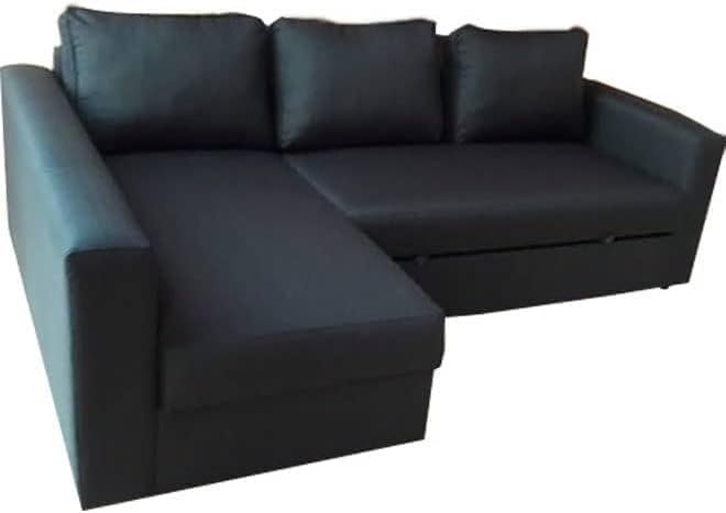 Karnak Convertible Sofa Couch Cum Bed L-Shape Corner Sofa Couch Plus Diwan Bed with Storage Box & Cushion for Living Room, Home, Office, Apartment, Studio Room Size 215x150x75 Centimeters KSB207 - Image 3