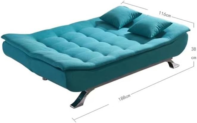 Luxury Luxe Beige Fabric Multifunction Folding Foam Sofa Bed – 3-Seater, Convertible, No Assembly Required, Modern Design, Comfortable Sofa Bed for Living Room (Beige) - Image 2