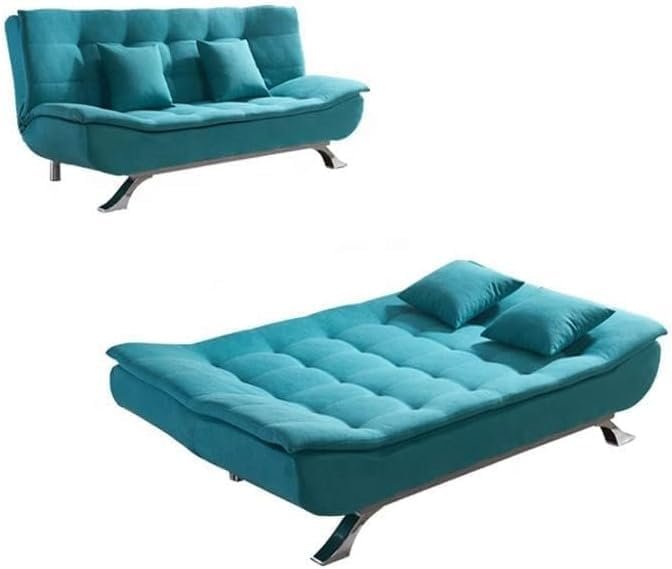 Luxury Luxe Beige Fabric Multifunction Folding Foam Sofa Bed – 3-Seater, Convertible, No Assembly Required, Modern Design, Comfortable Sofa Bed for Living Room (Beige) - Image 6