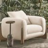 Luxe Luxury Fleece Fabric Overstuffed Sofa Set - Multifunctional Comfort Couch for Living Room & Office, Solid Wood Frame (1-4 Seater, Beige/White) (Beige, Single-seater 110 cm)