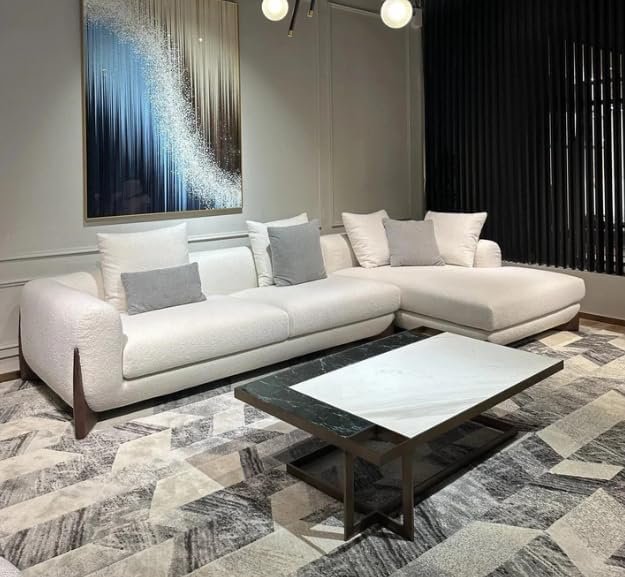 Luxury Luxe Fleece Fabric Overstuffed Multifunction Sofa Set – Stylish, Comfortable, Durable Seating for Living Room, Office, or Home Spaces - Image 4