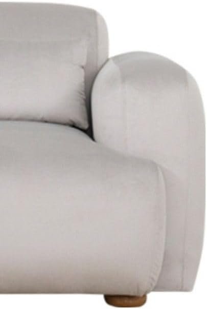 Luxury Luxe Devine 2-Seater Sofa: Premium Fabric, Wooden Base & Off White Elegance – Ideal for Modern Living Rooms & Hotel Luxury - Image 4