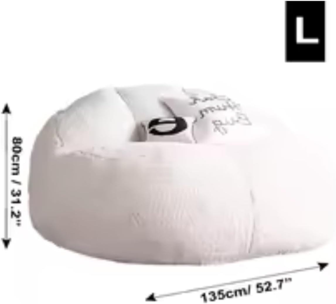 Comfynest New Bean Bag Sofa Bed, Stuffed Bean Bag Stool, Relax Lounge Chair, Tatami Futon Floor Furniture (Unfilled) (Medium) - Image 5