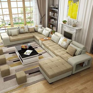Living Room Sofa - Sofa - Fashion Fabric Sofa - Combination Set - Cafe Hotel Furniture - Simple Leisure Sofa,