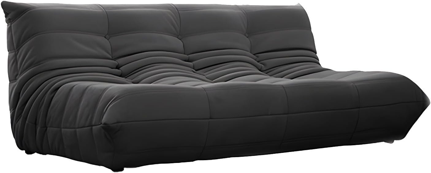 Comfynest Modern Tufted Cushions Armless Living Room Wooden Standard Seating - Suede 180 X 102 X 70 Cm Red - Image 5