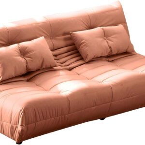 Comfynest Modern Tufted Cushions Armless Living Room Wooden Standard Seating - Suede 180 X 102 X 70 Cm Brown