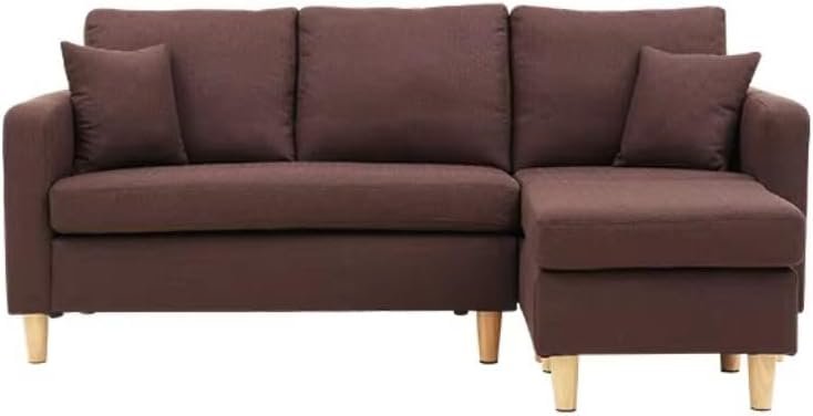 Comfynest Modern Foldable Futon Sofa Bed Convertible 2 3 Seat Corner Couch Sofa Chair Bed Set and Stool For Living Room (Ink Gray) - Image 8