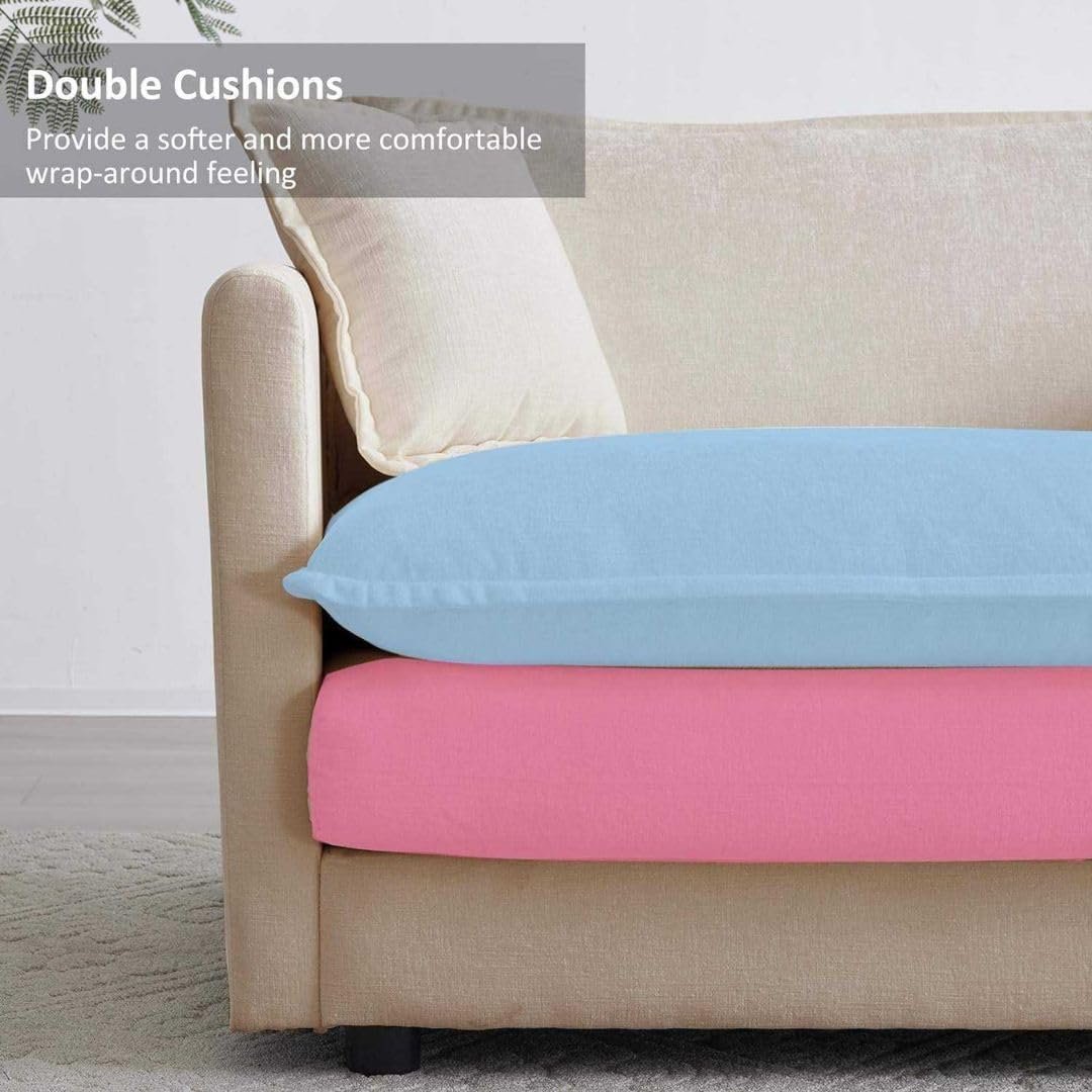 Comfynest Deep-Seat Modular Sectional Sofa with Chaise – Microfiber Upholstered, Modern L-Shape, (Blue) - Image 5