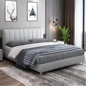 Comfynest Floating Velvet Platform Bed Frame – Fleece Upholstered, King & Queen Sizes, with or Without Mattress (W150xL200 cm (without mattress))
