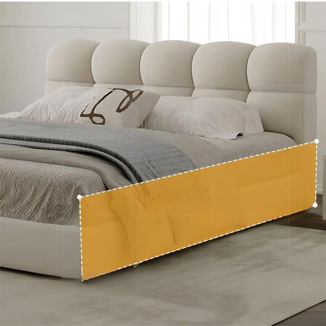 Comfynest Modern Velvet Platform Bed Frame – King/Queen (with or without Mattress) (W200xL200 cm (with mattress)) - Image 5