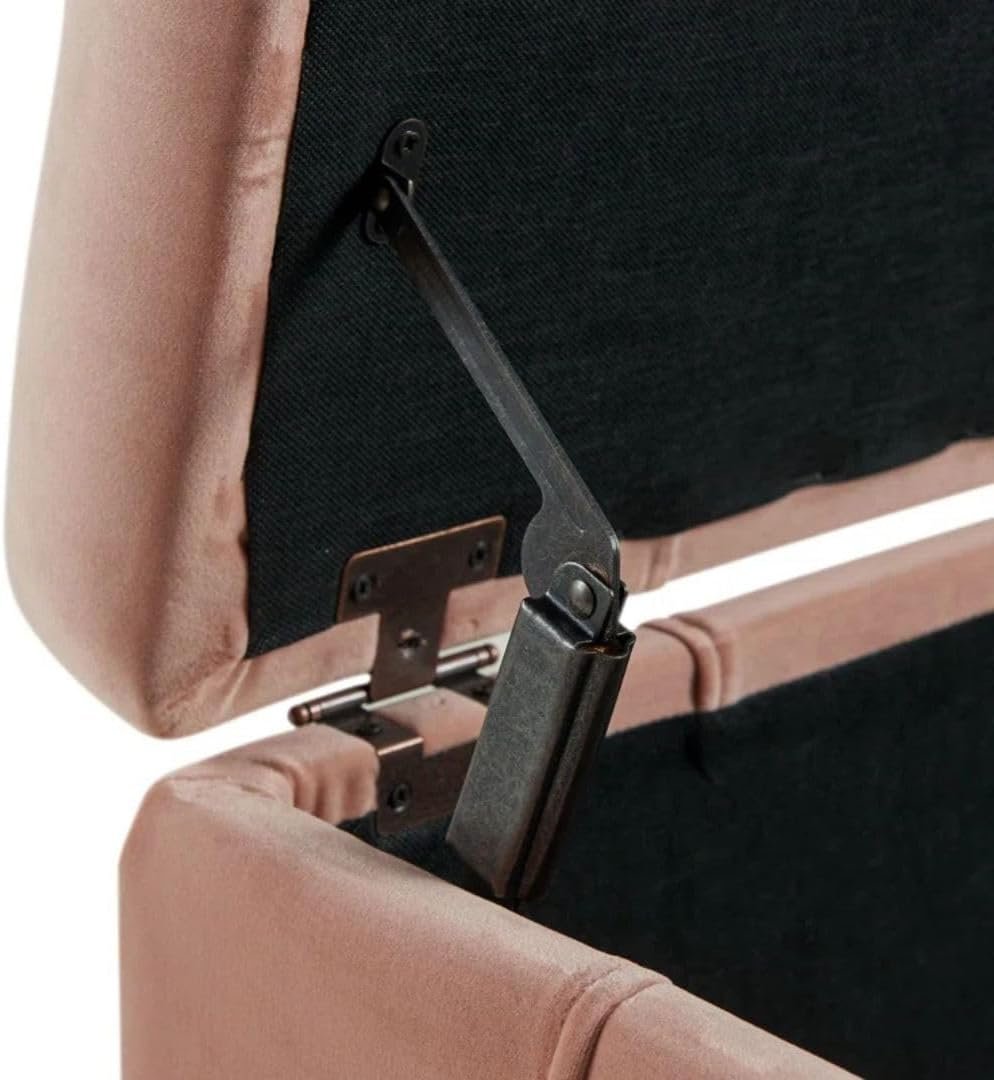 Comfynest Glam Velvet Rectangle Storage Ottoman – 52″ Wide Tufted Bench with Lift-Top in King/Queen Sizes (Evergreen) - Image 12