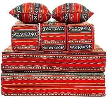 Poppins HOME Majlis Floor Sofa Set - 7 Pieces - Image 2