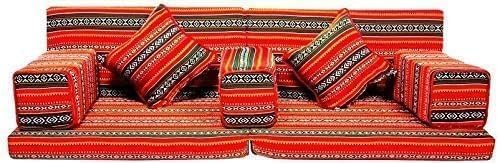 Poppins HOME Majlis Floor Sofa Set - 7 Pieces - Image 3