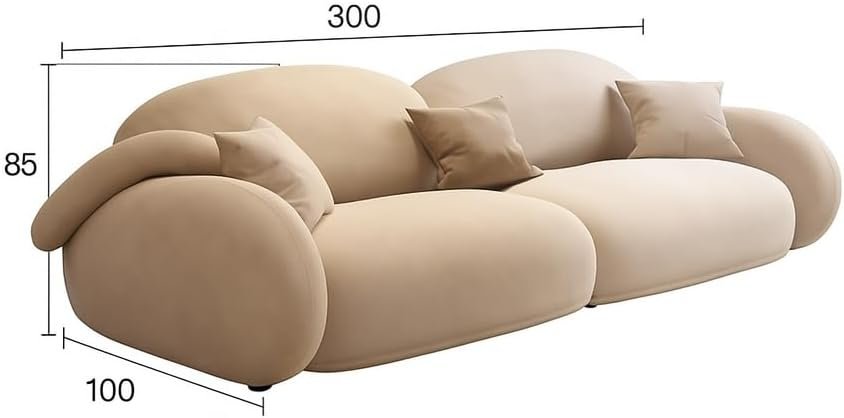 Poppins HOME Postmodern Living Room Sofa Set – Stylish Lounge, Balcony & Hallway Furniture, Compact & Space-Saving Design (300cm) - Image 2