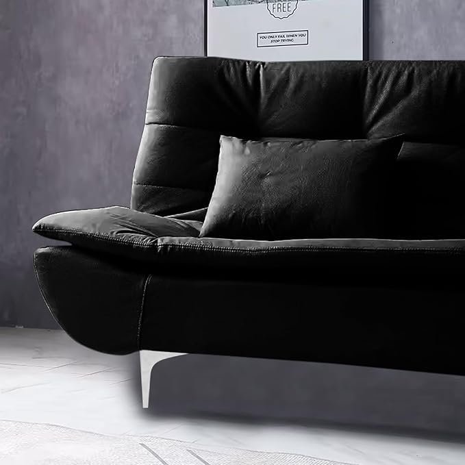 Poppins HOME Fabric 3 Seater Aspen Recliner Couch Wooden Frame Sofa Cum Bed Living Room & Office-Brown (Brown, Valvet Fabric) - Image 10