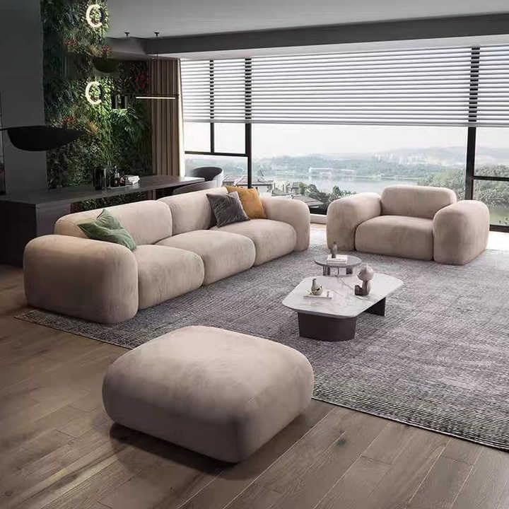 Poppins HOME Modern Minimalist Modular Sofa Set – L-Shaped Sectional for Living Room, Office & Lounge (2 SEATER) - Image 6