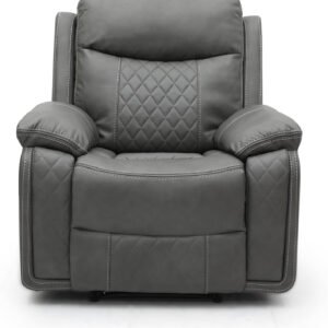 Multi Home Furniture Best Electric Recliner Single sofa With More Relaxing Cushion inside MH-1805-GREY it has Mobile charging spot as well With 360 rotating degree moving ... (GREY)