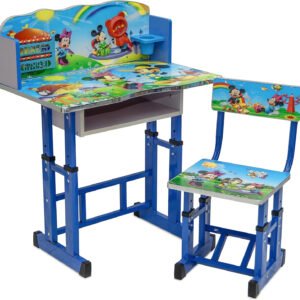 Multi Home Furniture Study desk & chair for kids Adjustable Kids Study Desk MH-ST35 and Chair Set, Educational Study Table and Chair set for Kids (Blue)